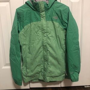 North Face rain jacket size XL Girls.